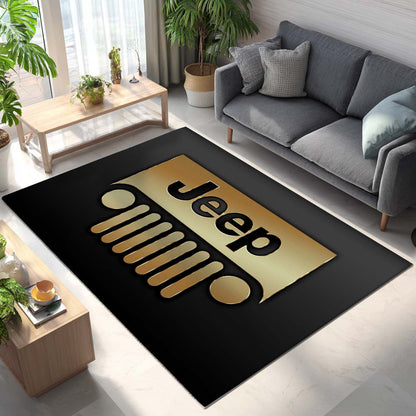 Jeep Gold Style Teppich - Teppich mit Automotiv-Motiv