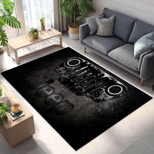 Jeep Old Style Teppich - Teppich mit Automotiv-Motiv