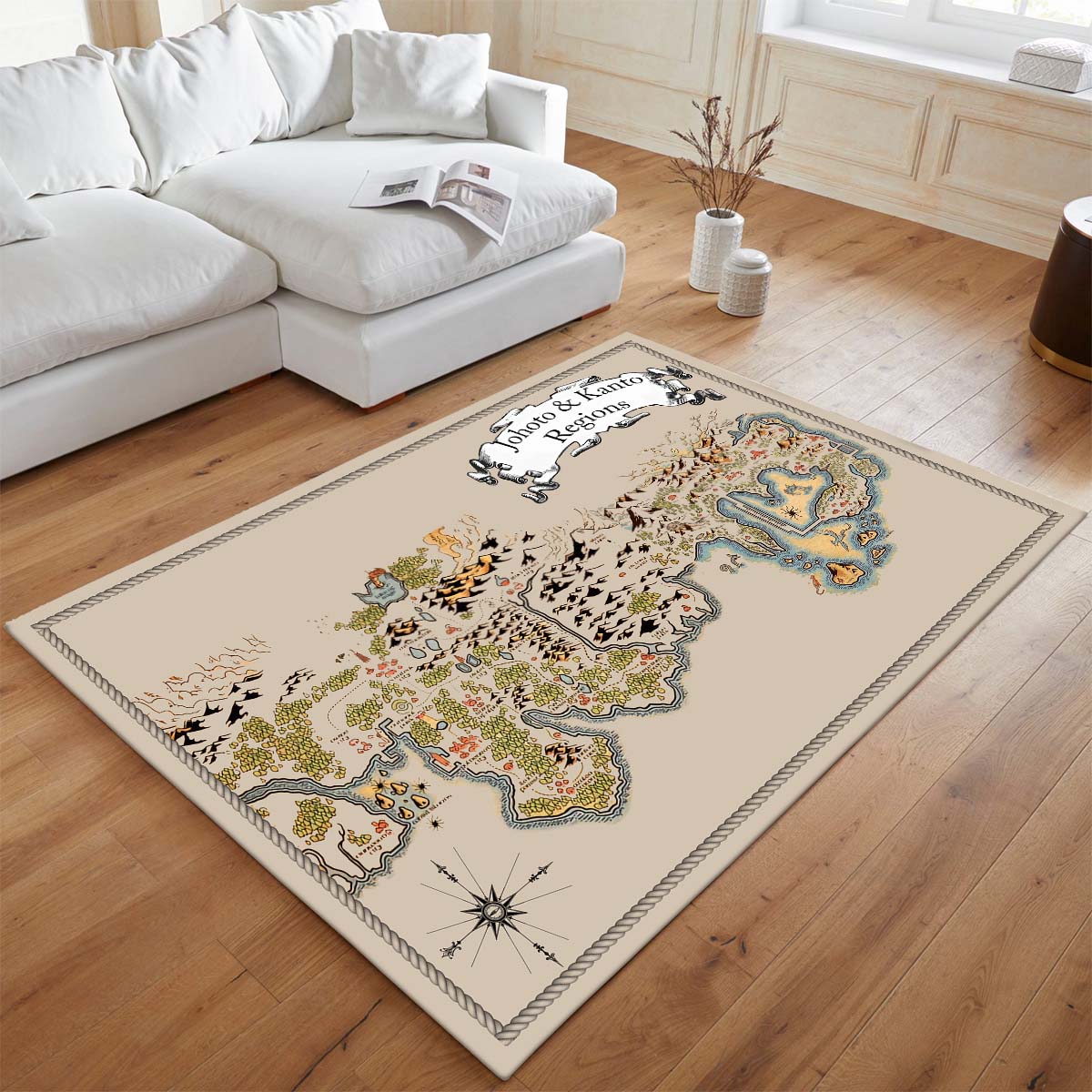 Johto und Kanto Regionen 1001 Teppich - TOK 2