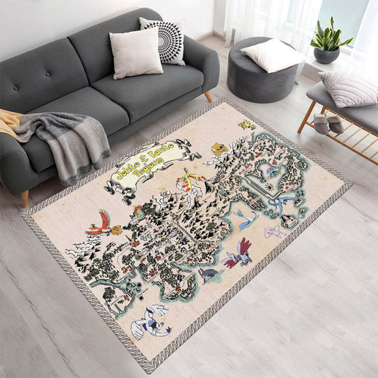 Johto und Kanto Regionen 1002 Teppich - TOK