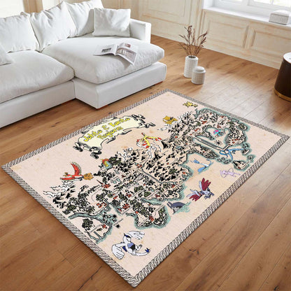 Johto und Kanto Regionen 1002 Teppich - TOK 2