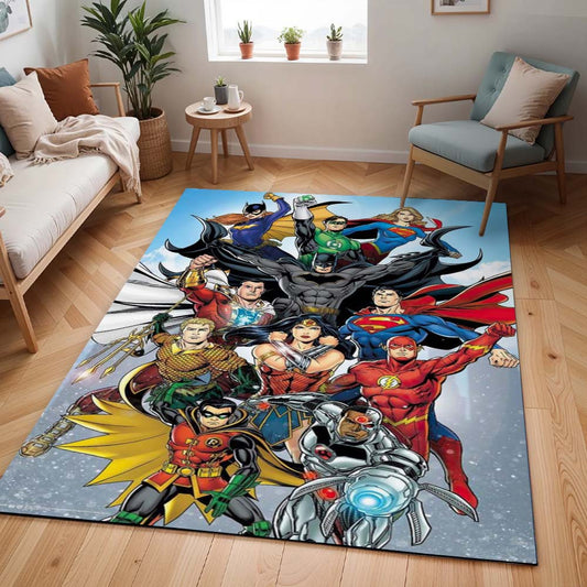 Justice League Alle Charaktere 01 Teppich - TOK