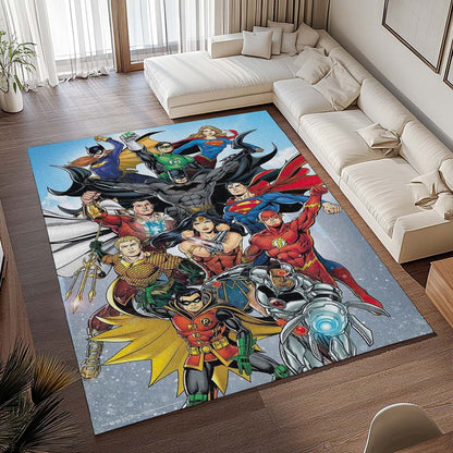Justice League Alle Charaktere 01 Teppich - TOK 2