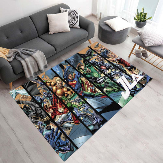 Justice League Alle Charaktere 06 Teppich - TOK