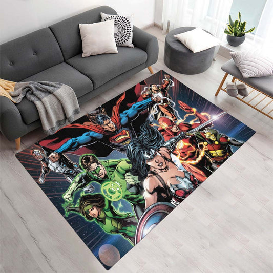 Justice League Alle Charaktere 08 Teppich - TOK
