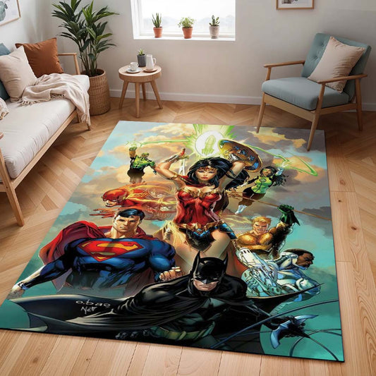 Justice League Alle Charaktere 14 Teppich - TOK