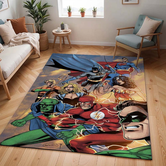 Justice League Alle Charaktere 15 Teppich - TOK