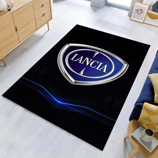 Lancia Car Blue Style Teppich - Teppich mit Automotiv-Motiv