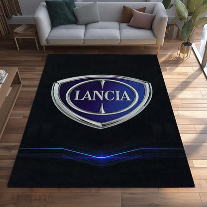 Lancia Car Blue Style Teppich - Teppich mit Automotiv-Motiv-2
