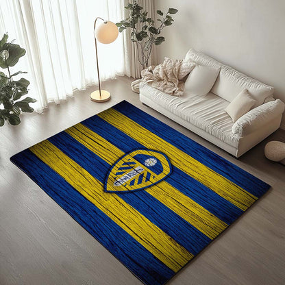 Leeds United FC EFL Championship Wooden Background Teppich