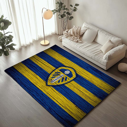 Leeds United FC EFL Championship Wooden Background Teppich