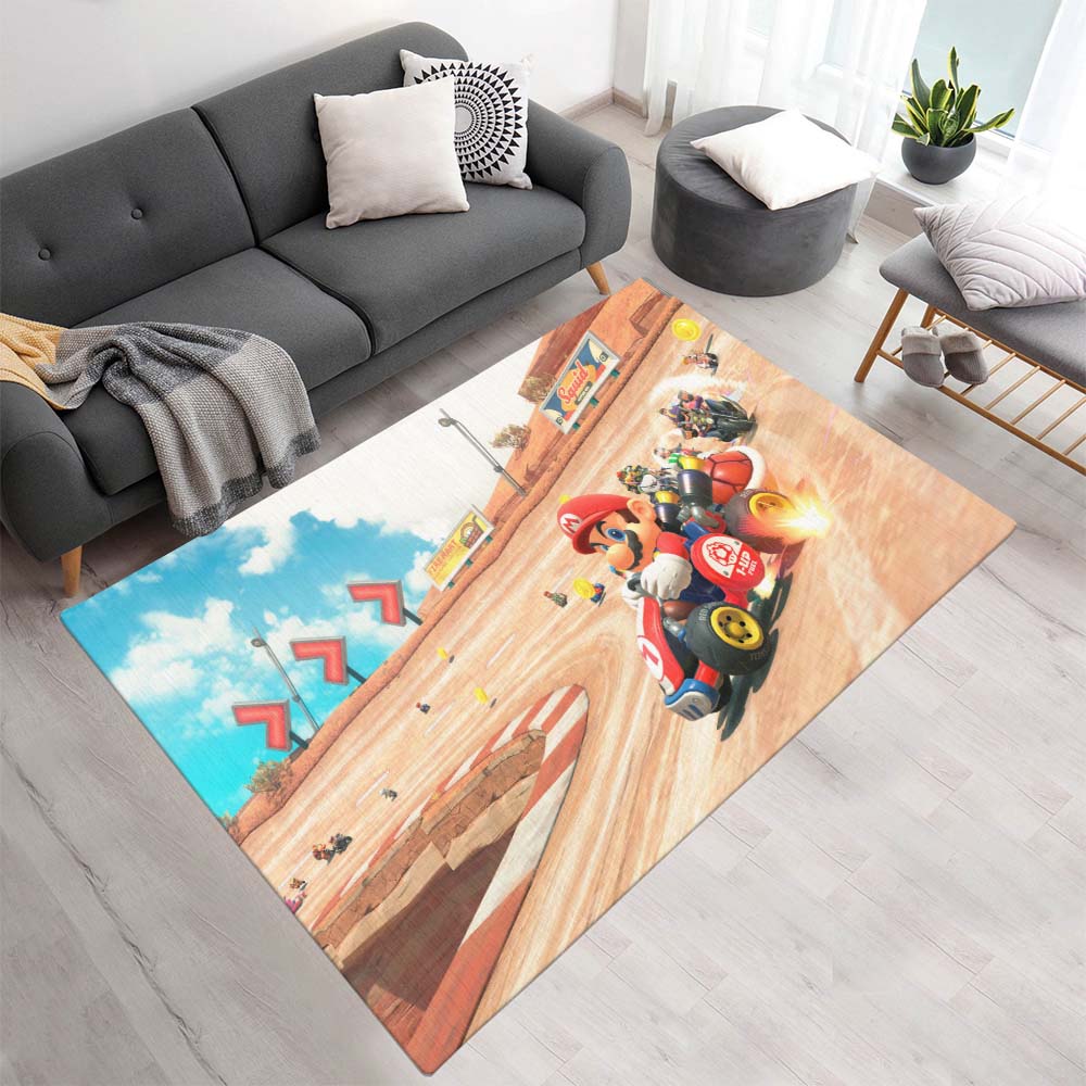 Mario in Mario Kart – Welt 3 Teppich - TOK