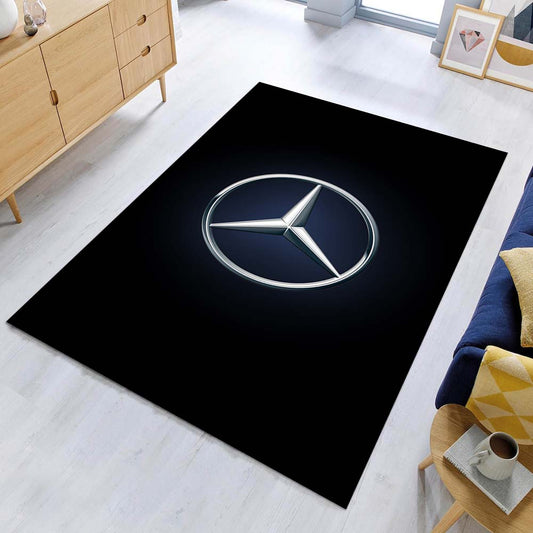 Mercedes-Benz Blue Black Teppich - Teppich mit Automotiv-Motiv