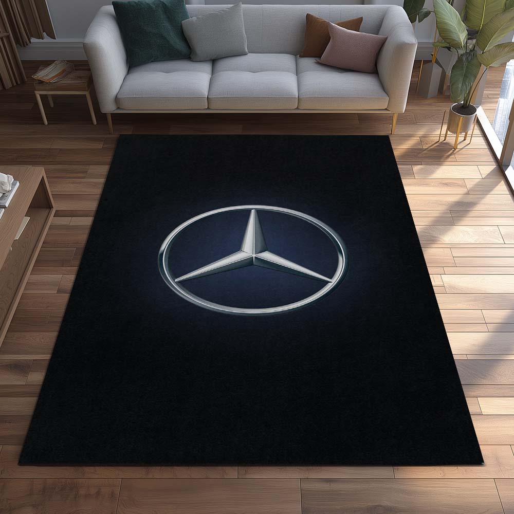 Mercedes-Benz Blue Black Teppich - Teppich mit Automotiv-Motiv-2