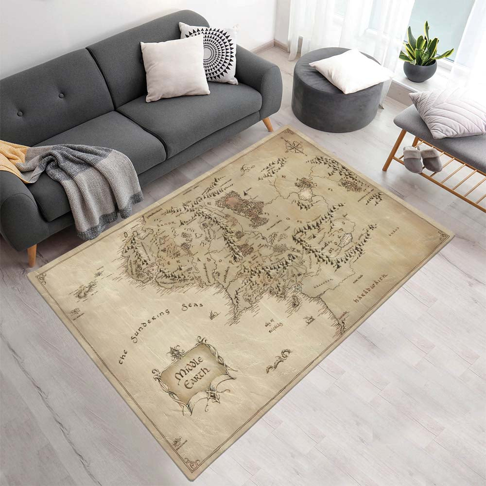 Mittelerde Karte Der Herr der Ringe 2 Teppich - TOK