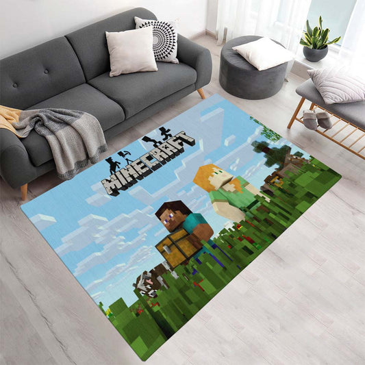 Minecraft Klassischer Steve mit Alex Teppich - TOK