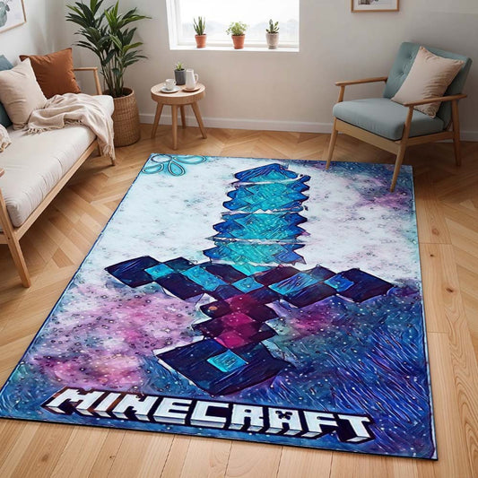 Minecraft Diamantschwert Kunst Teppich - TOK