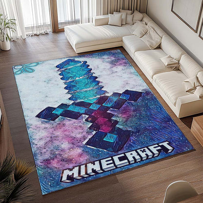 Minecraft Diamantschwert Kunst Teppich - TOK 2