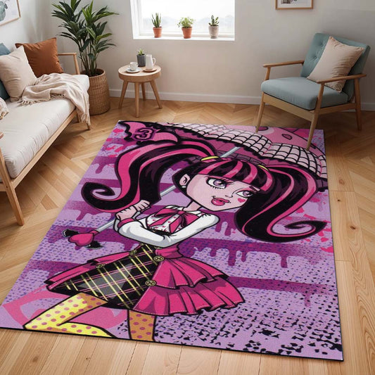Monster High – Draculaura mit Regenschirm Teppich - TOK