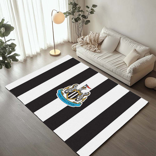 Newcastle United FC Premier League Black White Style Teppich