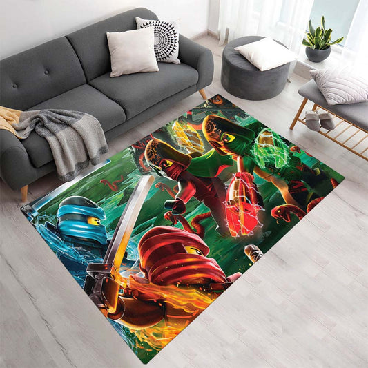 Ninjago Alle Charaktere Kampf 1007 Teppich - TOK