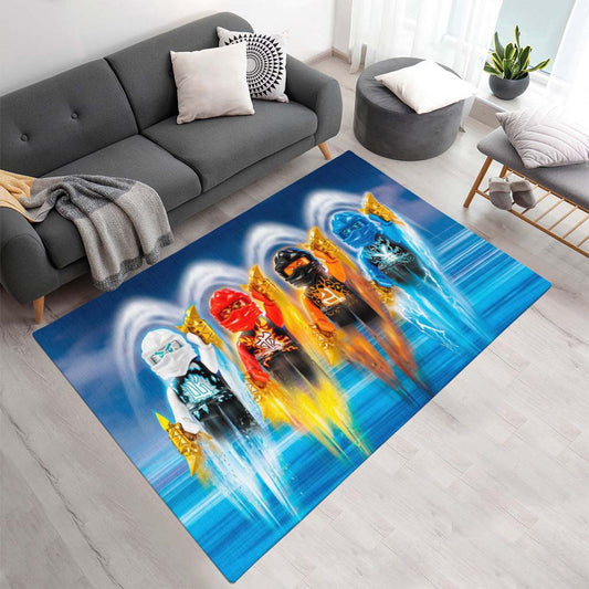 Ninjago Alle Charaktere Kampf 1011 Teppich - TOK