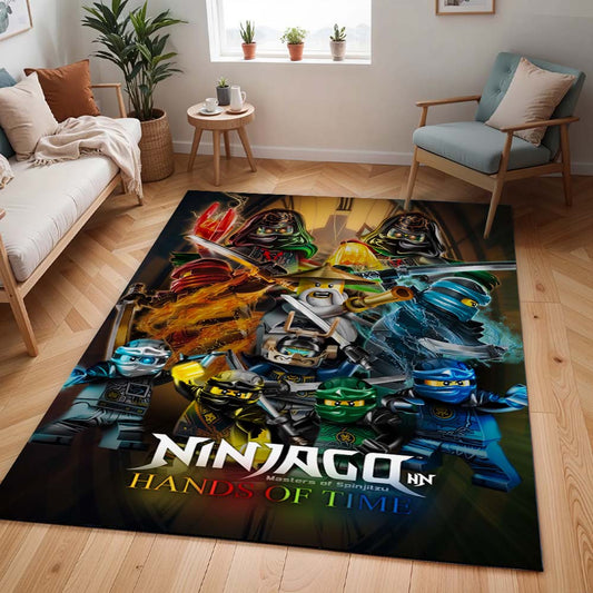 Ninjago Hände der Zeit Alle Charaktere Lloyd Jay Kai Zane Nya Cole Meister Wu Teppich - TOK