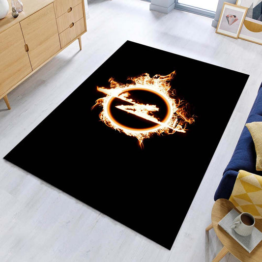 Opel Car Logo Fire Teppich - Teppich mit Automotiv-Motiv