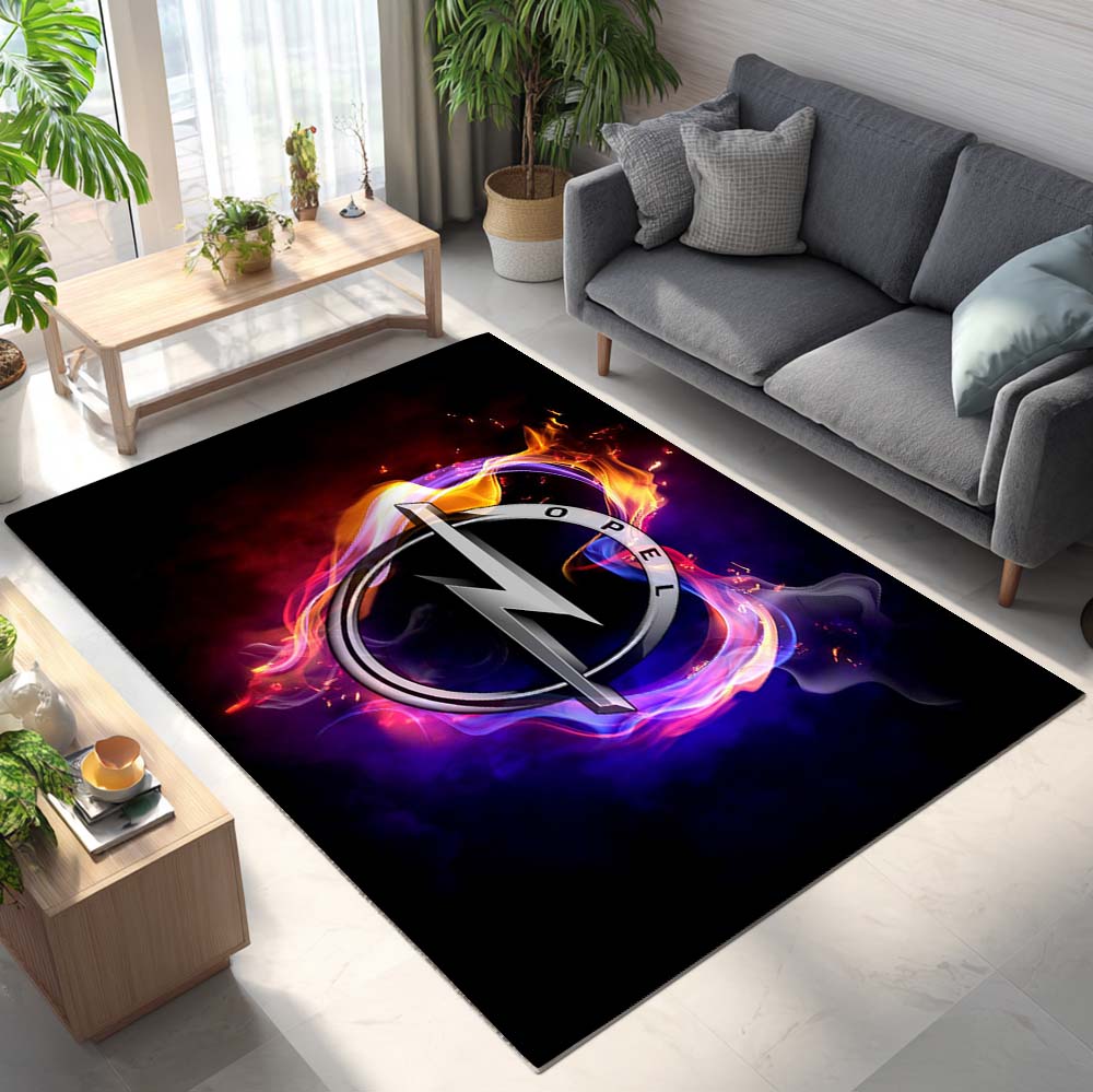Opel Heart Fire Teppich - Teppich mit Automotiv-Motiv