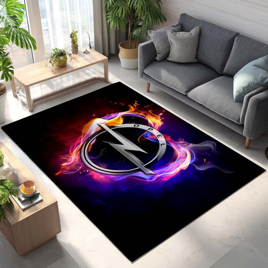 Opel Heart Fire Teppich - Teppich mit Automotiv-Motiv