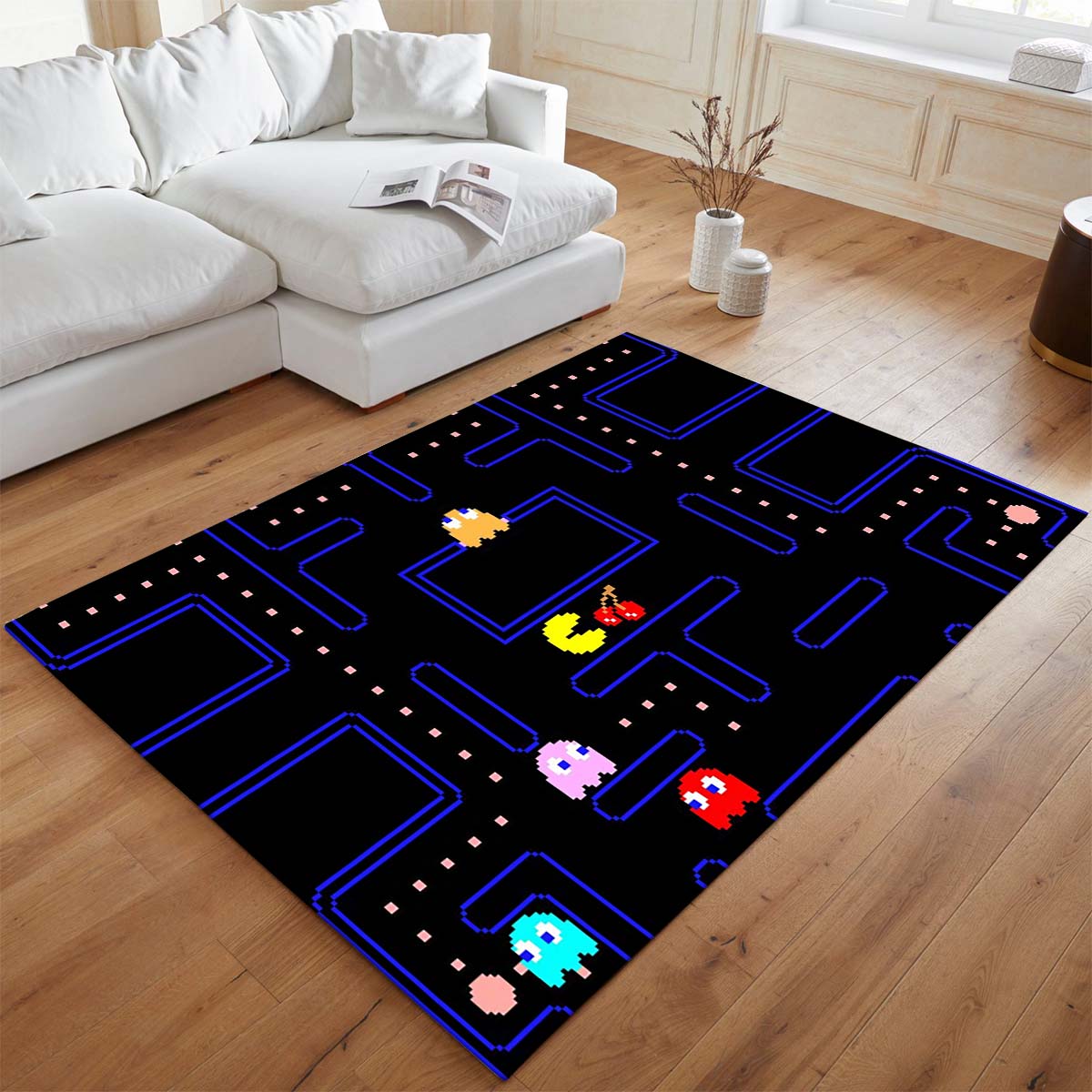 Pac-Man Dungeon Spiel mit Geist und Frucht Teppich - TOK 2