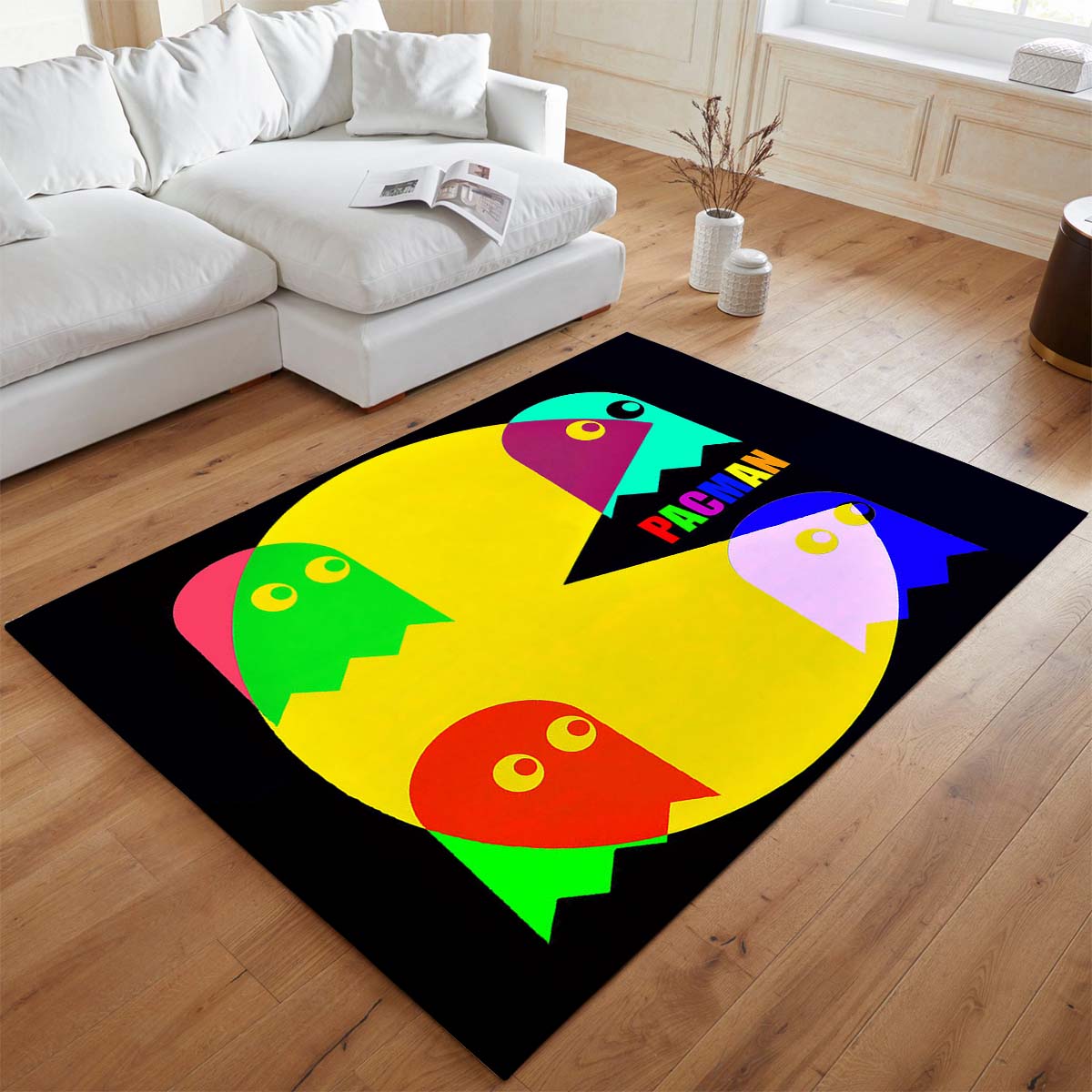 Pac-Man frisst Geister Bunt Teppich - TOK 2