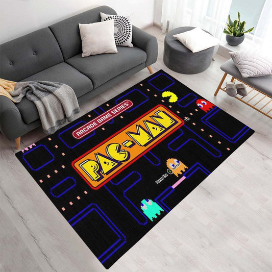 Pac-Man Spiel Icon und Geister Teppich - TOK
