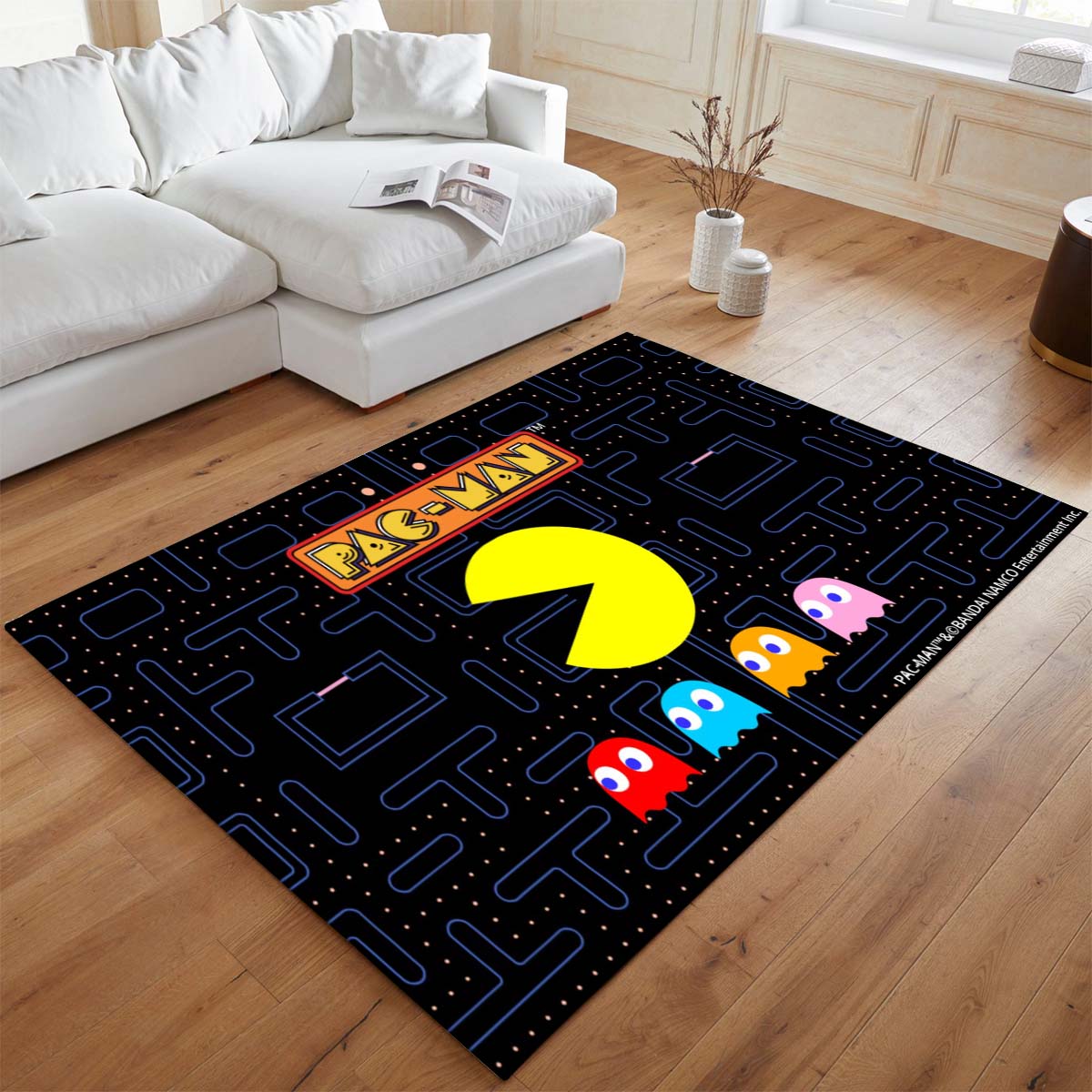 Pac-Man spielt mit Geistern Teppich - TOK 2