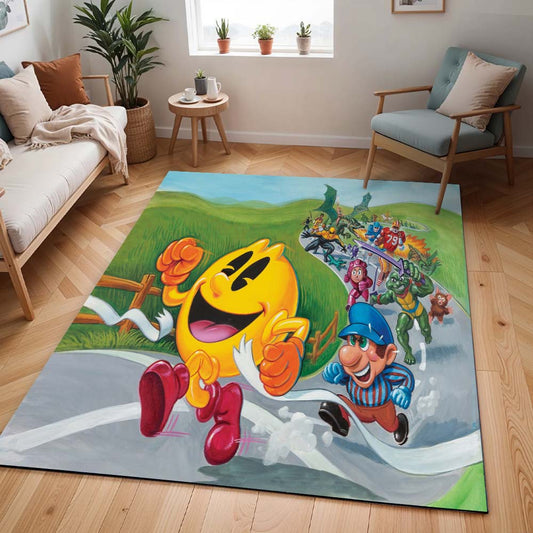 Pac-Man und Nintendo Spielcharaktere Teppich - TOK
