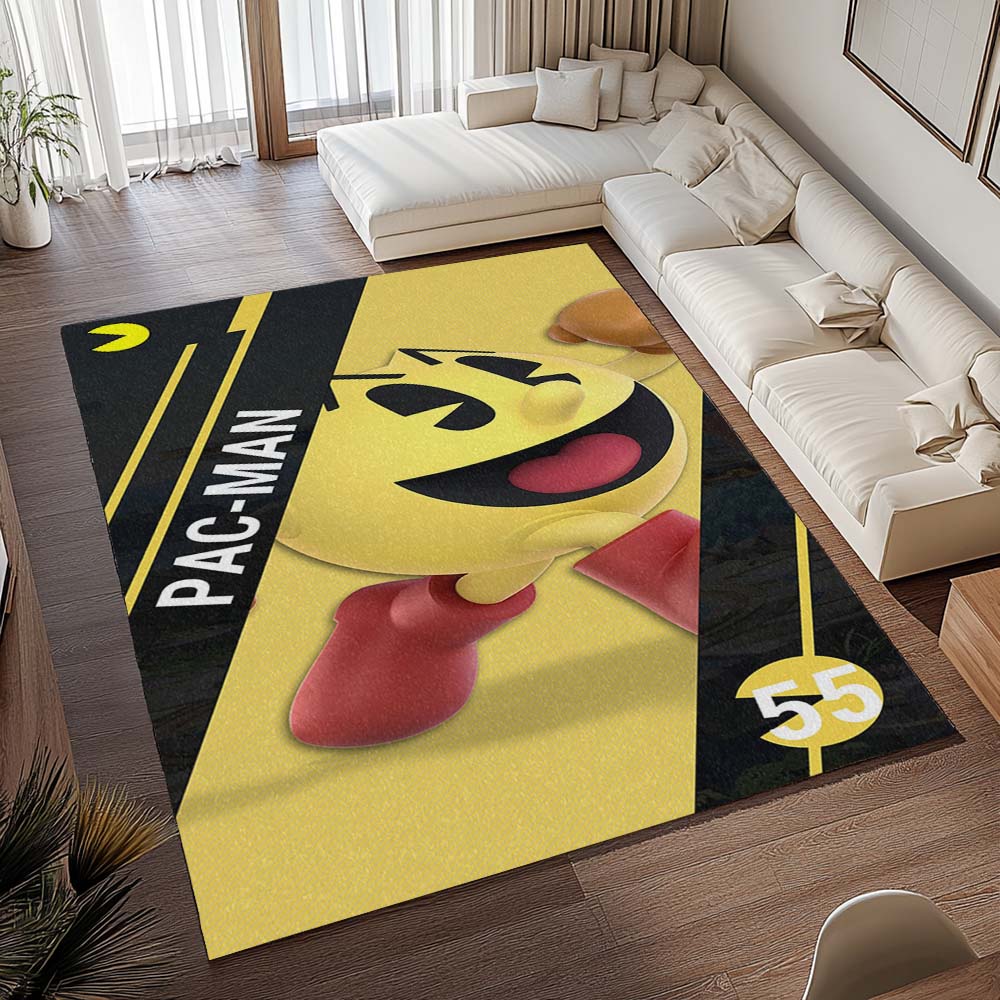Pac-Man im Rahmen mit fröhlichem Blick Teppich - TOK 2