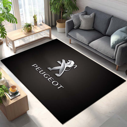 Peugeot Dark Background Teppich - Teppich mit Automotiv-Motiv