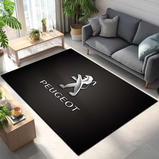 Peugeot Dark Background Teppich - Teppich mit Automotiv-Motiv