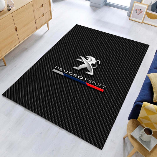 Peugeot Sport Carbon Teppich - Teppich mit Automotiv-Motiv