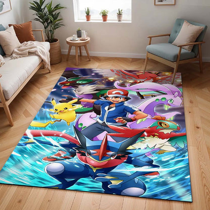 Pikachu Detektiv Alle Charaktere 1 Teppich - TOK