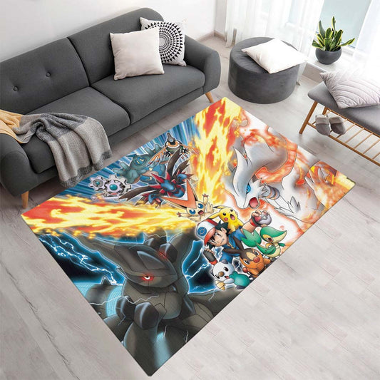 Pikachu Detektiv Alle Charaktere 4 Teppich - TOK