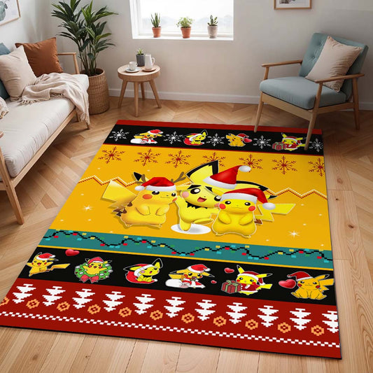 Pikachu Pokémon Frohe Weihnachten Teppich - TOK