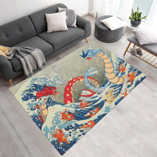 Pokémon Alle Charaktere Garados - Pokemon All Characters Gyarados Teppich - TOK
