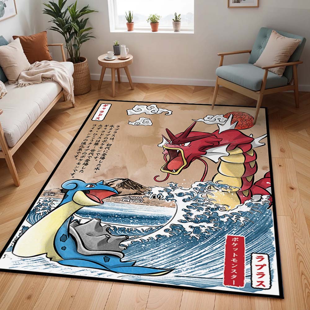 Rotes Flug-Wasser vs Eis-Wasser – Pokémon Teppich - TOK
