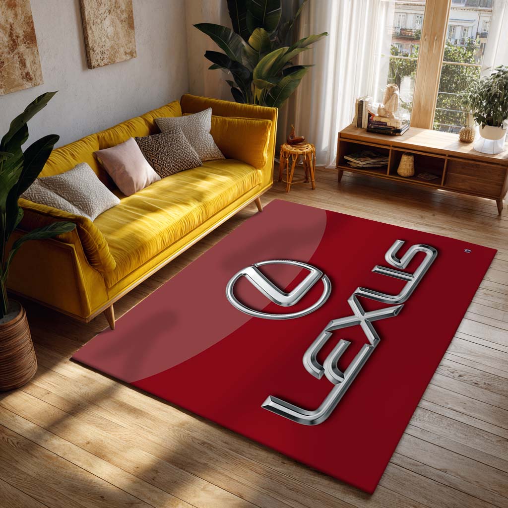 Red Lexus Teppich - Teppich mit Automotiv-Motiv-2