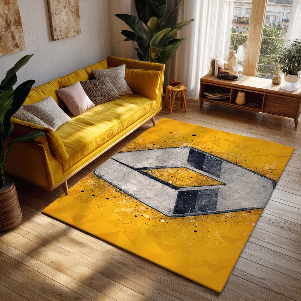 Renault Sport Formula One Team Yellow Teppich - Teppich mit Automotiv-Motiv-2