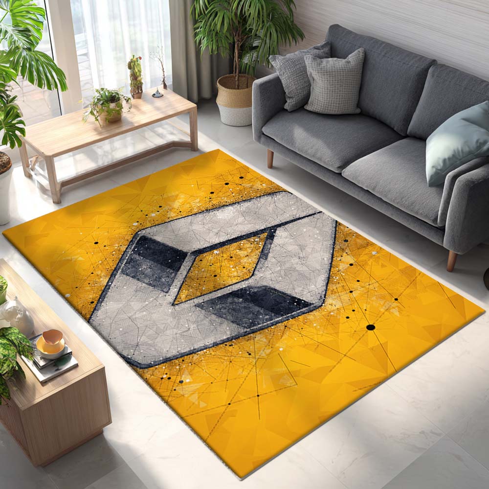 Renault Sport Formula One Team Yellow Teppich - Teppich mit Automotiv-Motiv