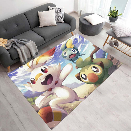 Chimpep Hopplo Memmeon Pokémon - Scorbunny Grookey Sobble Pokemon Teppich - TOK