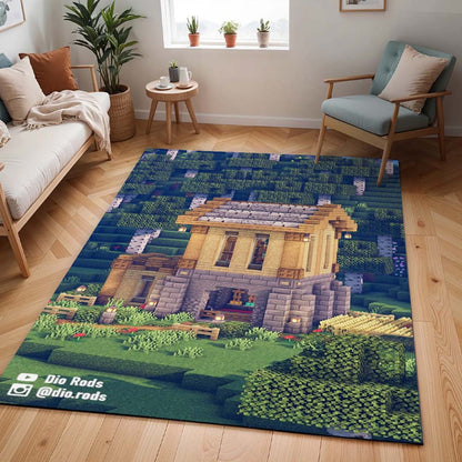 Einfaches Birkenhaus in Minecraft Teppich - TOK