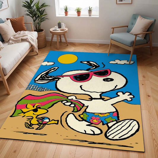 Snoopy und Woodstock – Sommer-Spaß Teppich - TOK